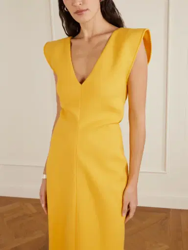 Proenza Schouler Mariam Scuba Midi Dress | Thumbnail 3 Proenza Schouler Mariam Scuba Midi Dress | Thumbnail 3