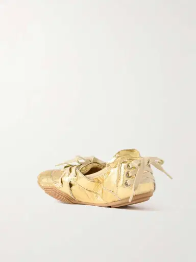 Acne Studios Metallic Leather Sneakers | Thumbnail 3 Acne Studios Metallic Leather Sneakers | Thumbnail 3