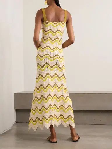 ESCVDO Marea Scalloped Crocheted Cotton Maxi Dress | Thumbnail 3 ESCVDO Marea Scalloped Crocheted Cotton Maxi Dress | Thumbnail 3