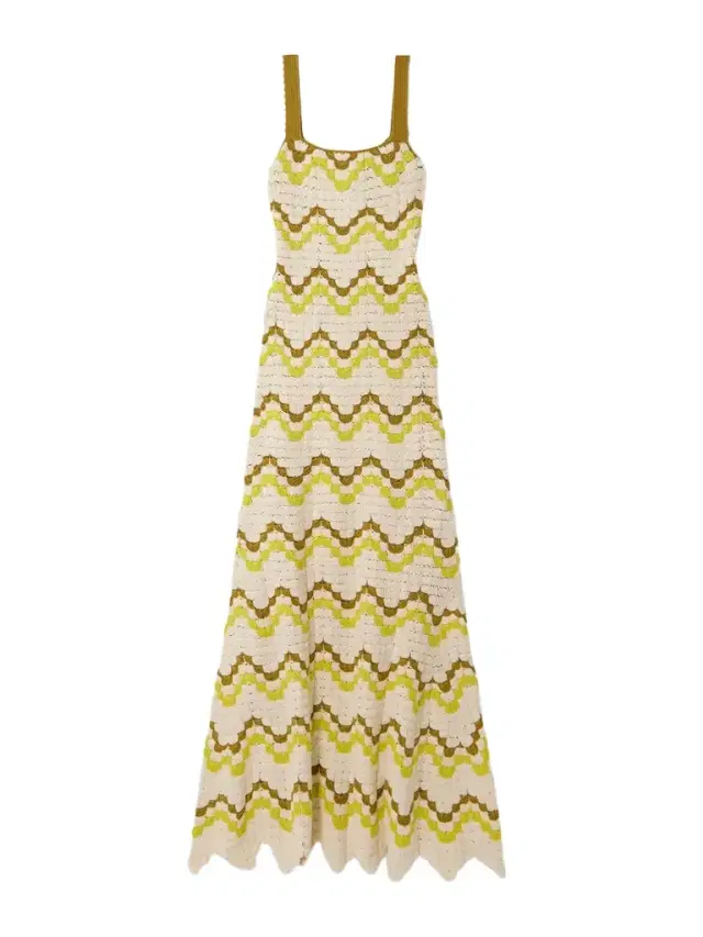 Marea Scalloped Crocheted Cotton Maxi Dress