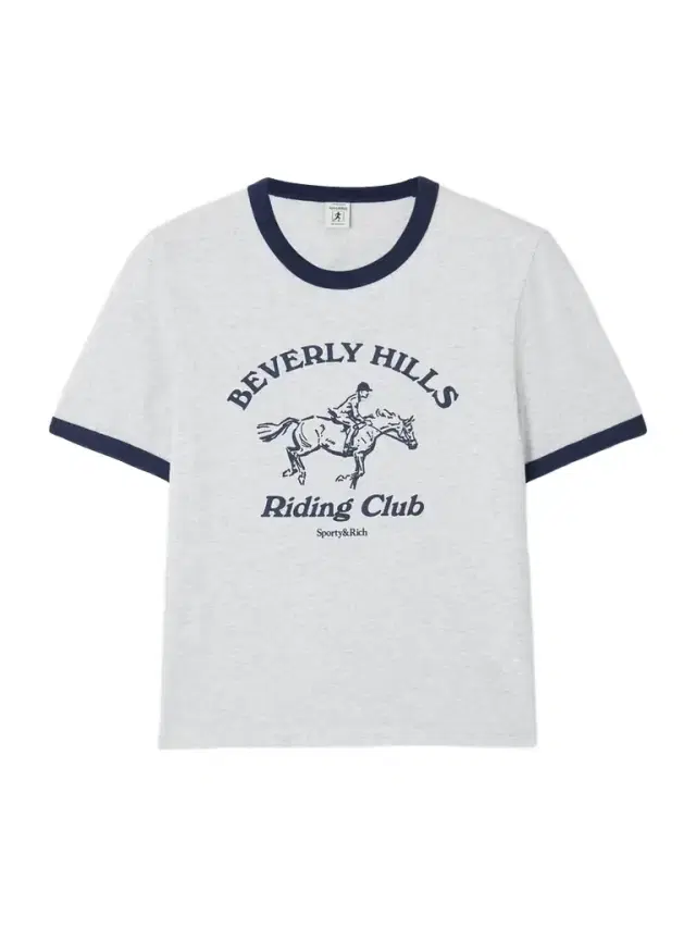 Riding Club Two-tone Printed Cotton-jersey T-shirt