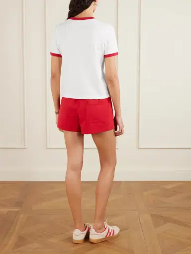 Sporty & Rich California Two-tone Printed Cotton-jersey T-shirt | Thumbnail 4 Sporty & Rich California Two-tone Printed Cotton-jersey T-shirt | Thumbnail 4