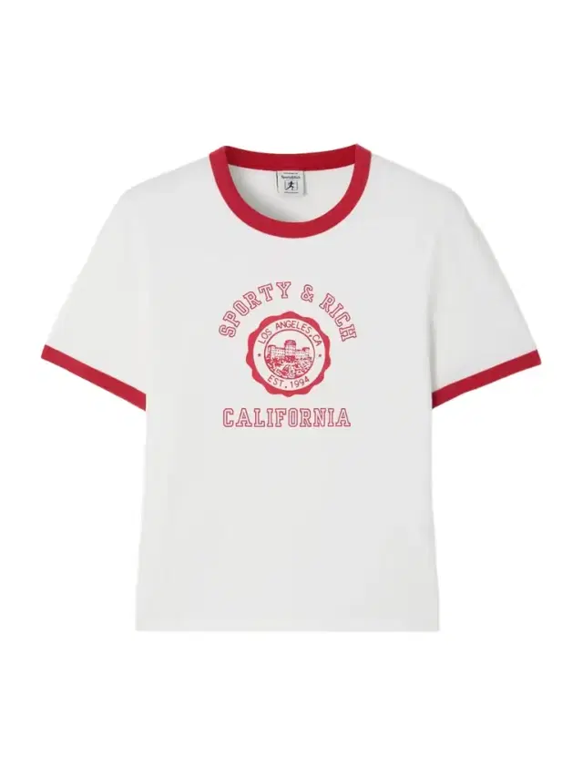 California Two-tone Printed Cotton-jersey T-shirt