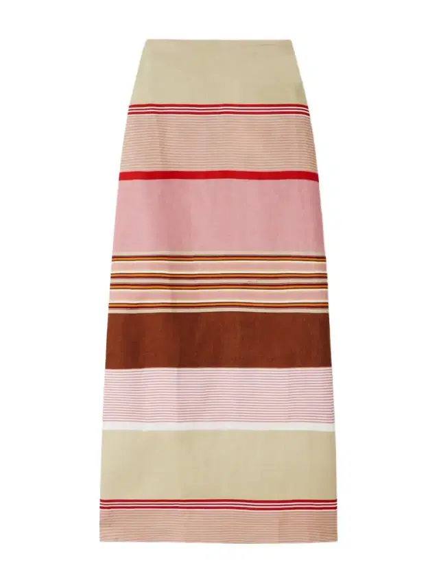 Martina Striped Linen Maxi Skirt