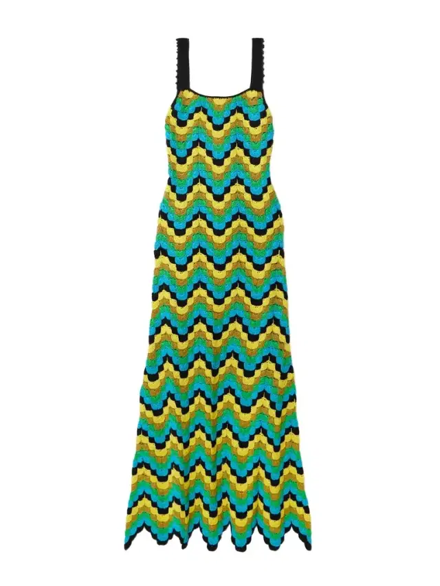 Marea Scalloped Crocheted Cotton Maxi Dress