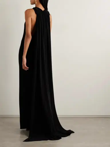 Brandon Maxwell The Presley Cape-effect Draped Stretch-jersey Gown | Thumbnail 3 Brandon Maxwell The Presley Cape-effect Draped Stretch-jersey Gown | Thumbnail 3