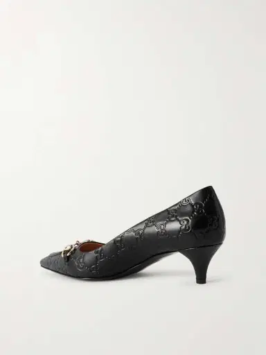 Gucci Horsebit-detailed Logo-debossed Leather Pumps | Thumbnail 3 Gucci Horsebit-detailed Logo-debossed Leather Pumps | Thumbnail 3