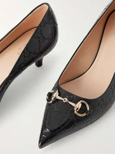 Gucci Horsebit-detailed Logo-debossed Leather Pumps | Thumbnail 5 Gucci Horsebit-detailed Logo-debossed Leather Pumps | Thumbnail 5