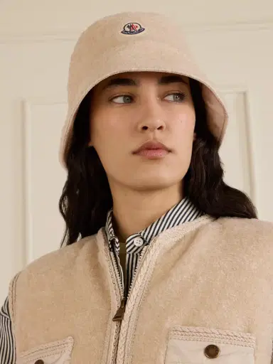 Moncler Embroidered Fleece Bucket Hat | Thumbnail 2