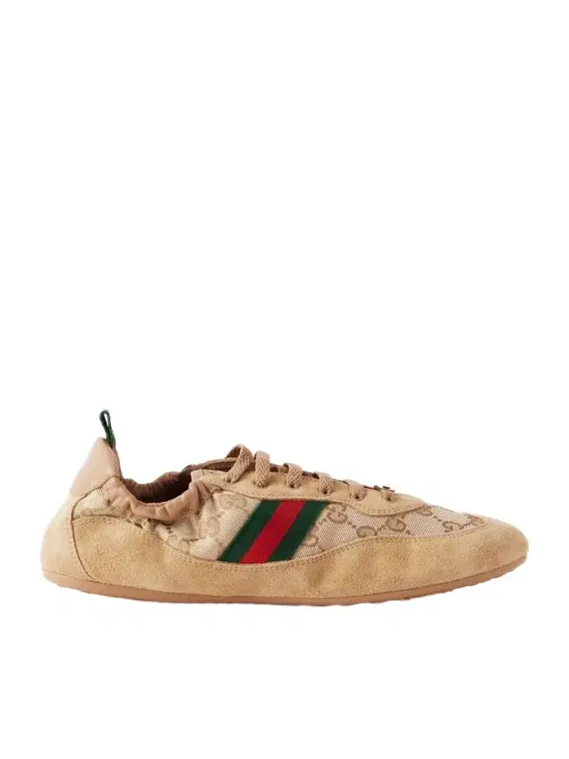 Shift Webbing And Leather-trimmed Canvas-jacquard And Suede Sneakers