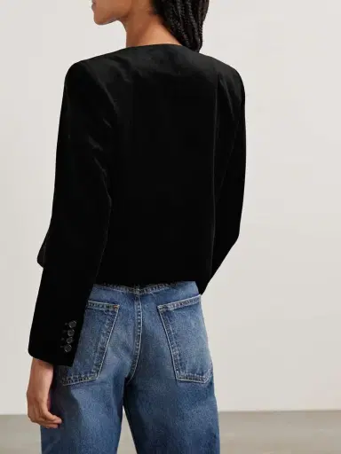 Nili Lotan Patti Cotton-blend Velvet Jacket | Thumbnail 4 Nili Lotan Patti Cotton-blend Velvet Jacket | Thumbnail 4