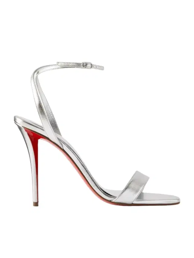 Christian Louboutin Miss Z 100 Metallic Leather Sandals