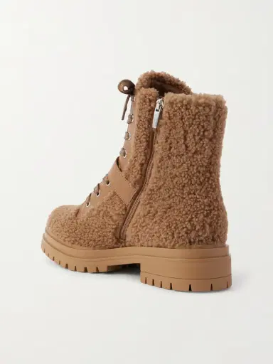 Gianvito Rossi 20 Buckled Leather-trimmed Shearling Ankle Boots | Thumbnail 2 Gianvito Rossi 20 Buckled Leather-trimmed Shearling Ankle Boots | Thumbnail 2