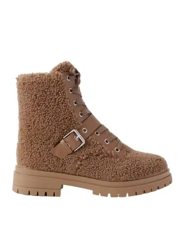 Gianvito Rossi 20 Buckled Leather-trimmed Shearling Ankle Boots | Thumbnail 1 Gianvito Rossi 20 Buckled Leather-trimmed Shearling Ankle Boots | Thumbnail 1