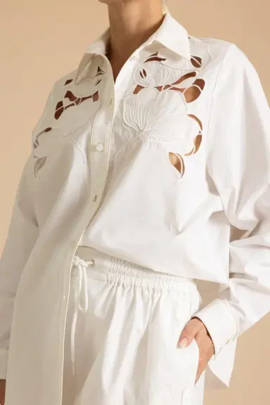 Zimmermann Daylight Embroidered Shirt | Thumbnail 3