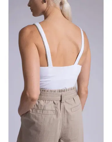 Brunello Cucinelli Molded Cup Monili Strap Tank Top | Thumbnail 3