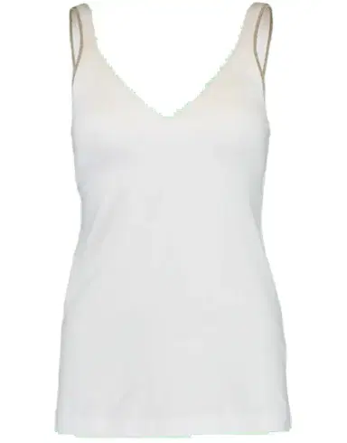 Brunello Cucinelli Molded Cup Monili Strap Tank Top | Thumbnail 1