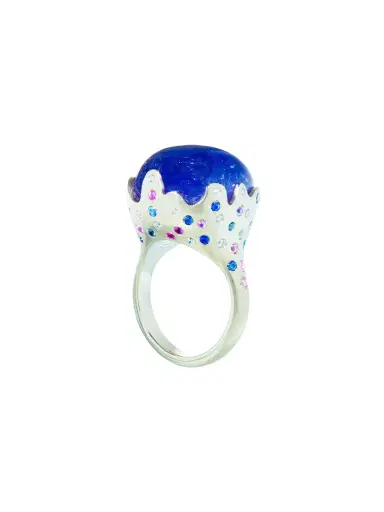 GuitaM Blue Tanzanite Flame Ring | Thumbnail 1