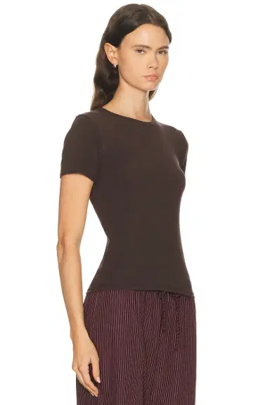 LESET Pointelle Slim Fit Tee | Thumbnail 2