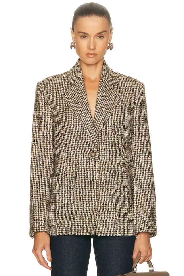 House of Dagmar Houndstooth Blazer