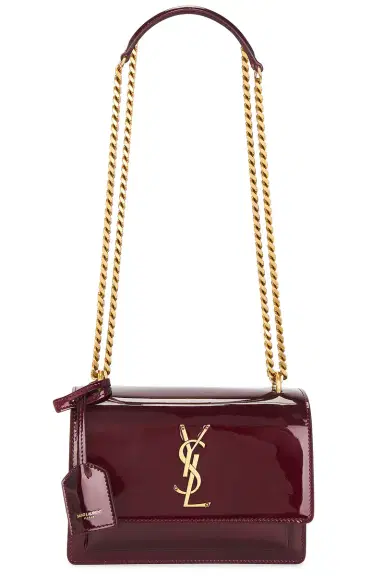Saint Laurent Small Sunset Chain Bag | Thumbnail 1 Saint Laurent Small Sunset Chain Bag | Thumbnail 1
