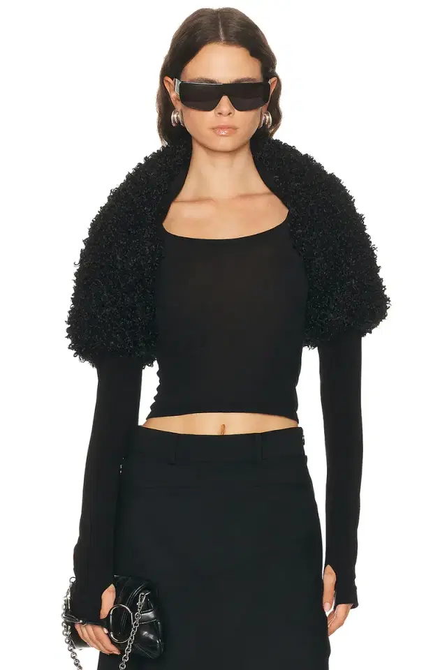 Norma Kamali Long Sleeve Shruggie