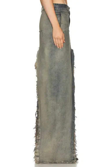 Rick Owens Denim Sliced Skirt | Thumbnail 3 Rick Owens Denim Sliced Skirt | Thumbnail 3