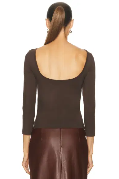 St. Agni Soft Jersey Ballerina Top | Thumbnail 3
