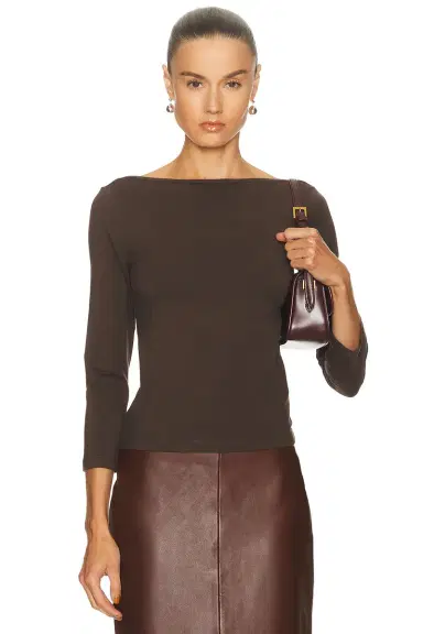 St. Agni Soft Jersey Ballerina Top | Thumbnail 1