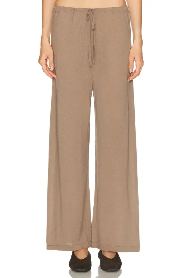 Enza Costa Tissue Cashmere Drawcord Pant