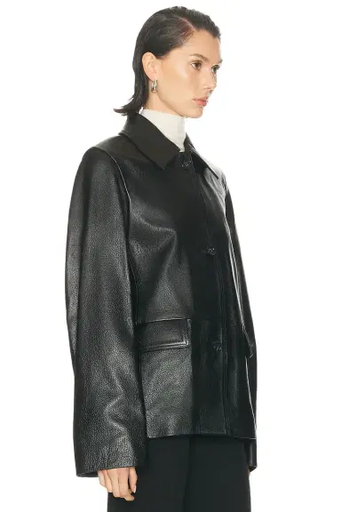 TOTEME Leather Jacket | Thumbnail 3 TOTEME Leather Jacket | Thumbnail 3
