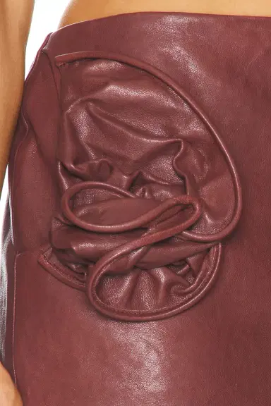 Magda Butrym Leather Mini Skirt | Thumbnail 8