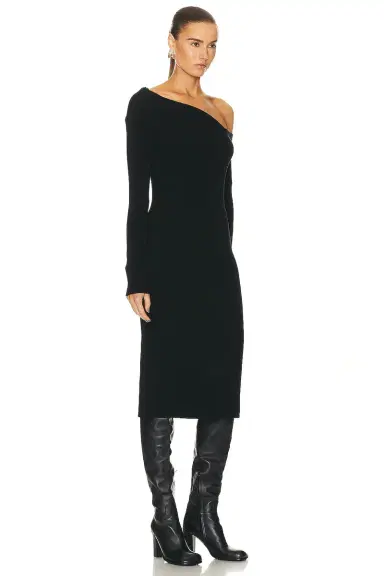 Enza Costa Knit One Shoulder Dress | Thumbnail 2 Enza Costa Knit One Shoulder Dress | Thumbnail 2
