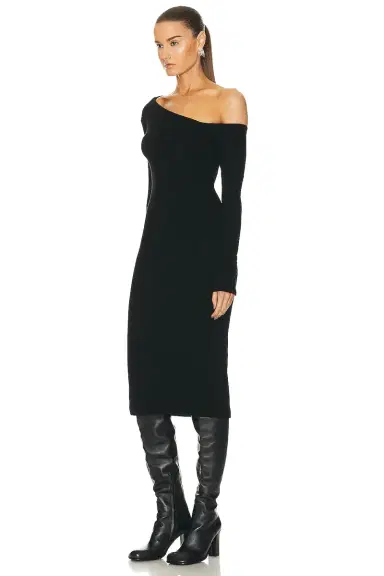 Enza Costa Knit One Shoulder Dress | Thumbnail 3 Enza Costa Knit One Shoulder Dress | Thumbnail 3