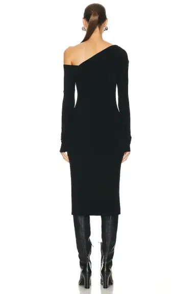 Enza Costa Knit One Shoulder Dress | Thumbnail 4 Enza Costa Knit One Shoulder Dress | Thumbnail 4