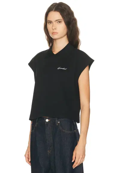 Fear of God ESSENTIALS Cropped Pique Polo Top | Thumbnail 2