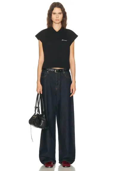 Fear of God ESSENTIALS Cropped Pique Polo Top | Thumbnail 4