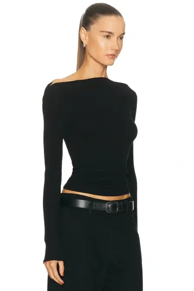 ENZA COSTA Silk Knit Boatneck Top | Thumbnail 2