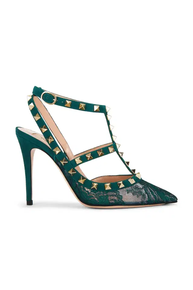 Valentino Garavani Rockstud Ankle Strap Pump