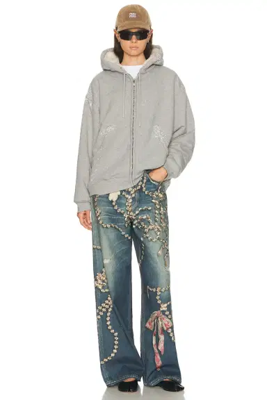Acne Studios Flexa Fleece Sweatshirt | Thumbnail 5 Acne Studios Flexa Fleece Sweatshirt | Thumbnail 5