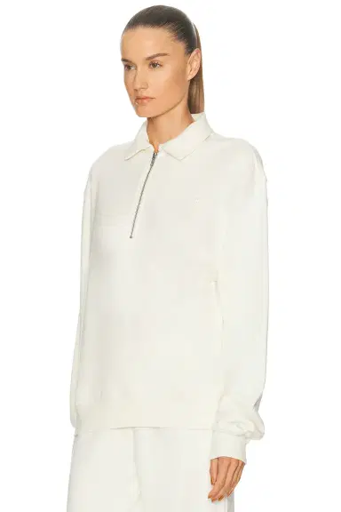 ÉTERNE Zip-up Polo Sweatshirt | Thumbnail 2