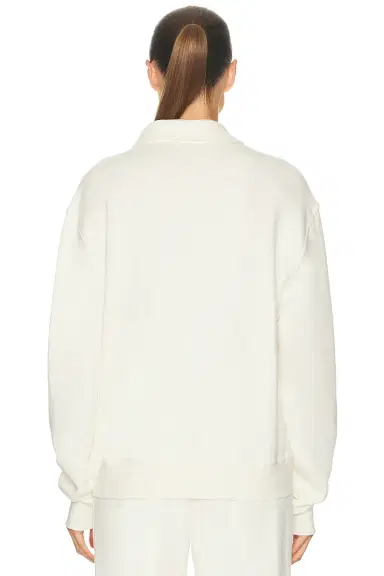 ÉTERNE Zip-up Polo Sweatshirt | Thumbnail 3