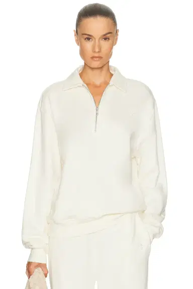 ÉTERNE Zip-up Polo Sweatshirt | Thumbnail 1