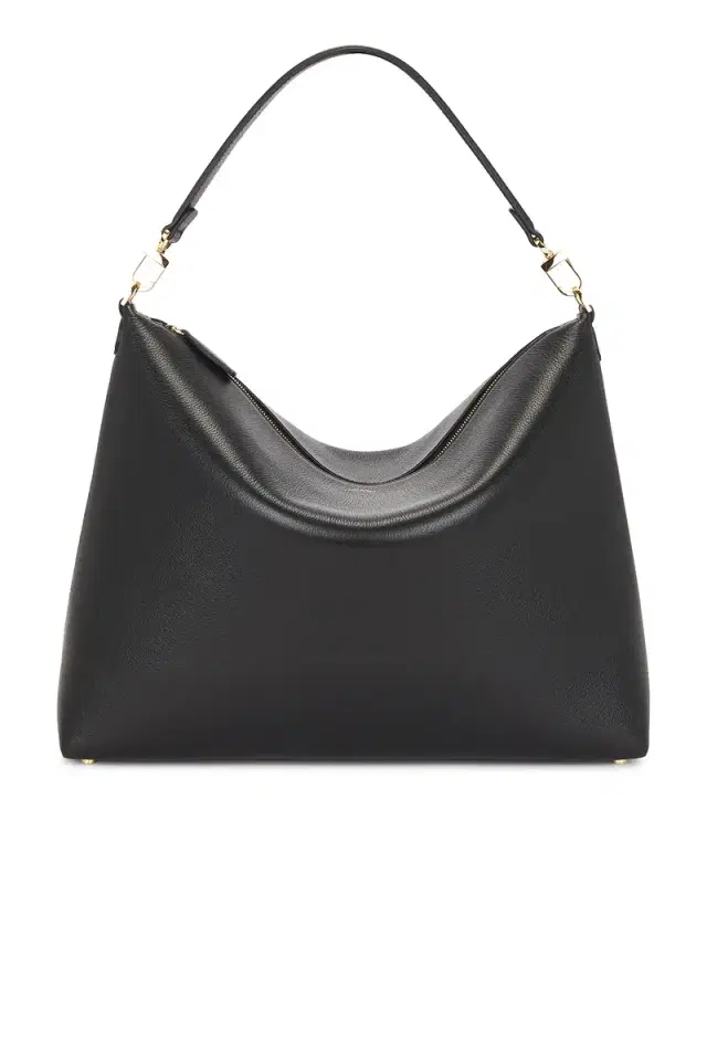 Medium Bevel Grained Leather Bag