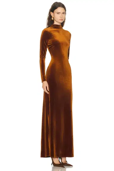 SEROYA Viola Velvet Dress | Thumbnail 2