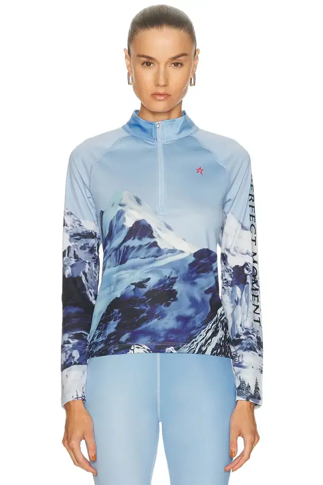 Perfect Moment Quarter Zip Base Layer Top