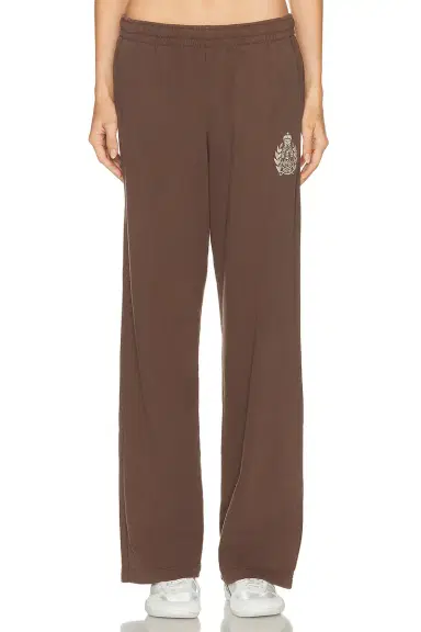 Sporty & Rich NY Crest Embroidered Wide Sweatpant | Thumbnail 1
