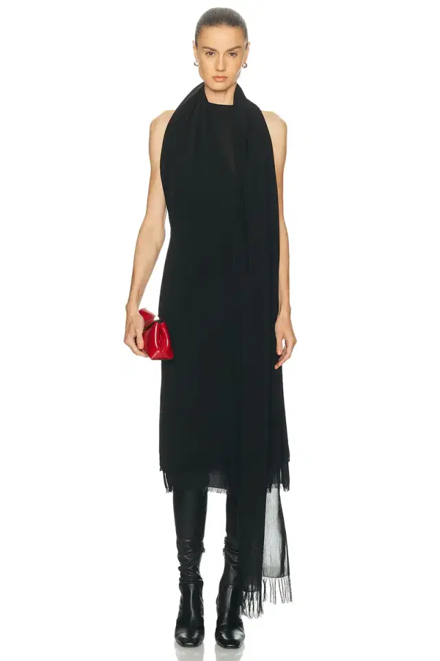 Toteme Fringed Scarf Dress