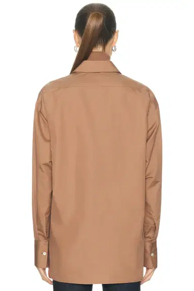 RENGGLI Cotton Silk Button Up Top | Thumbnail 3