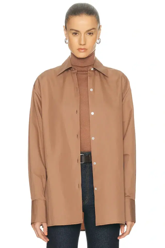 Cotton Silk Button Up Top